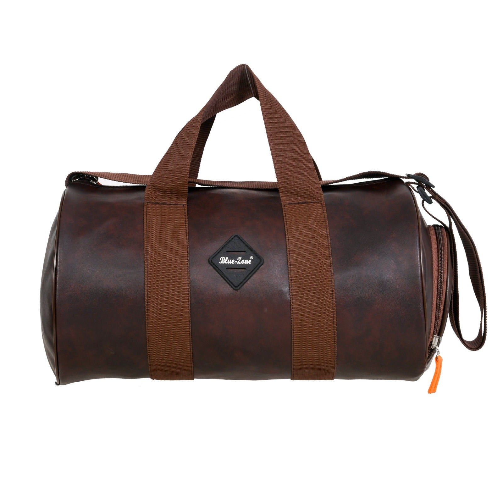 Gym Bag Duffel Bag Shoulder Bag for Men and Women (Brown)