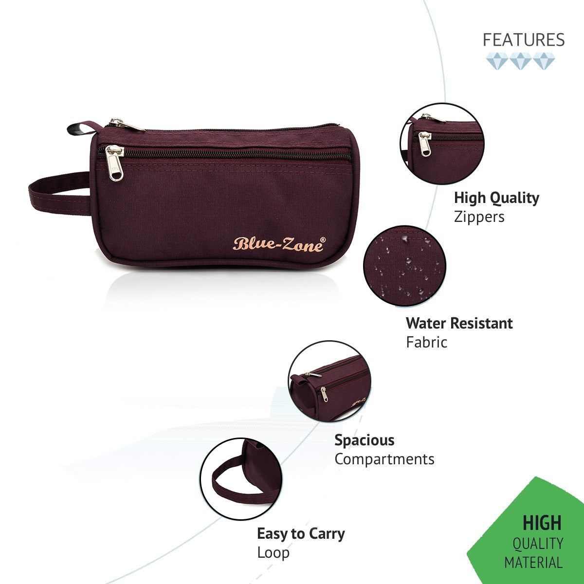 Lifelong Toiletry Bag for Me | Travel Pouch | Shaving Kit, Grooming & Makeup Organizer | Toiletry Bag for Travel, Gym, Daily Use, Cosmetics, Toiletries & Essentials